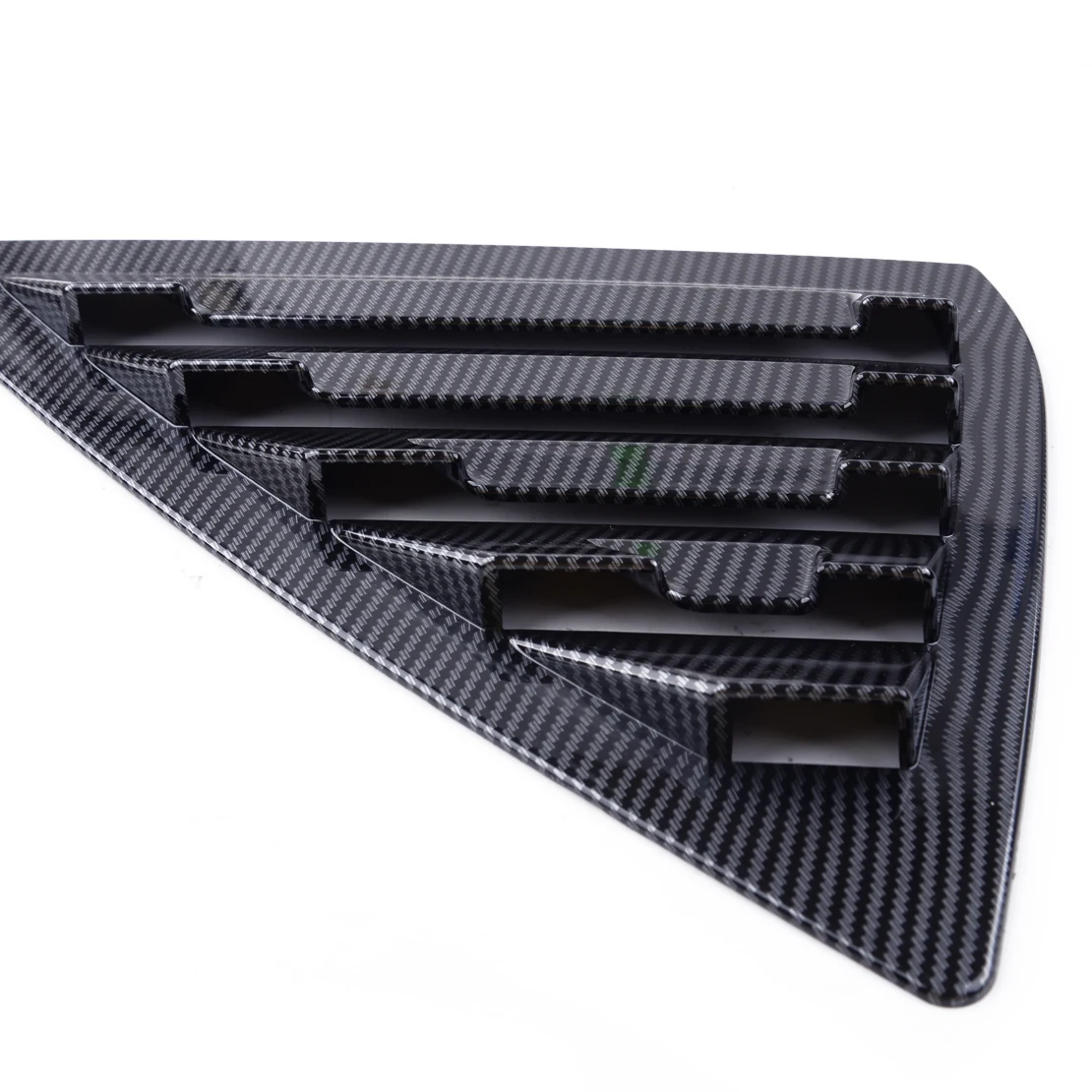 DWCX Carbon Fiber Black Car Auto Rear Window Louver Cover Vent Fit For Nissan Sentra Sedan 2013 2014 2015 2016 2017 2018 2019