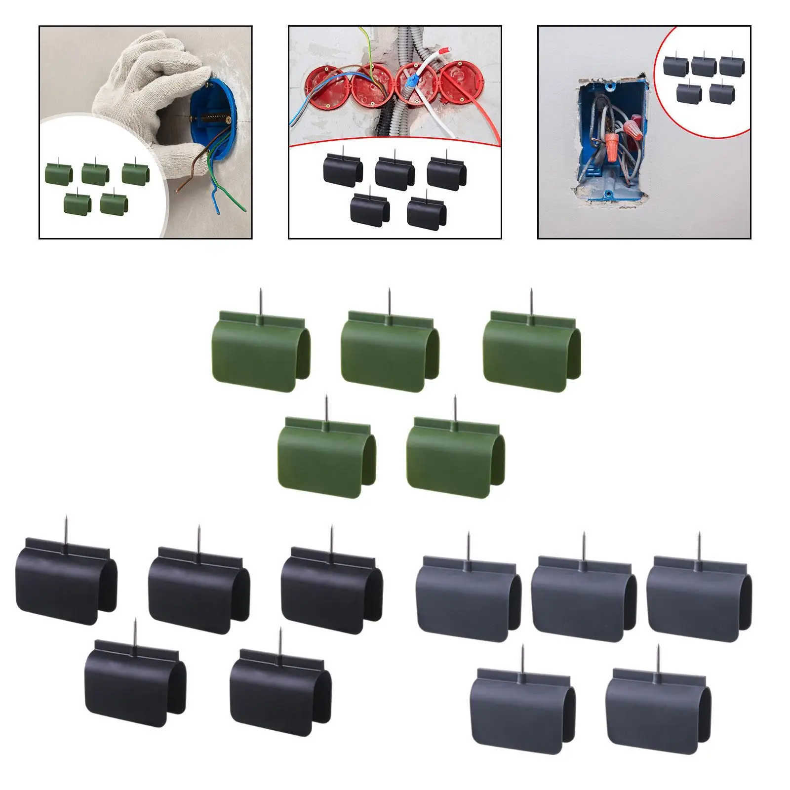 Marqueurs de prise pour cloisons sèches, dispositif de protection de fil, marqueurs de prise pour prises électriques, protection de fil électrique, professionnels, 5 pièces