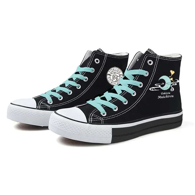 Anime Demon Cos Slayer Cosplay Tokitou Muichirou Casual Spring Autumn High-top Student Men Women Canvas Shoes