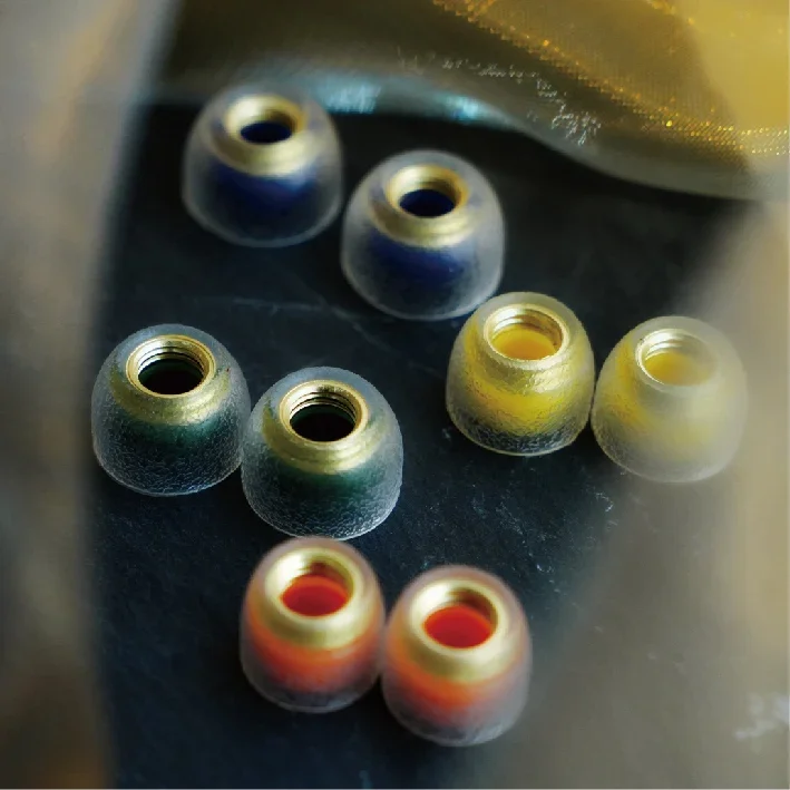 TANGZU Tang Sancai Noble Liquid Silicone Hybrid Eartips Brass Edition image 3