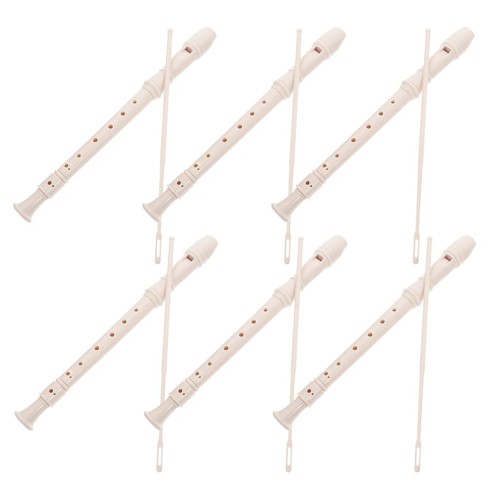 

6 set 6 Sets Student Recorder Flute Instrument for School Band Kids Musical Wind Instruments Soprano Clarinet Child Safe German