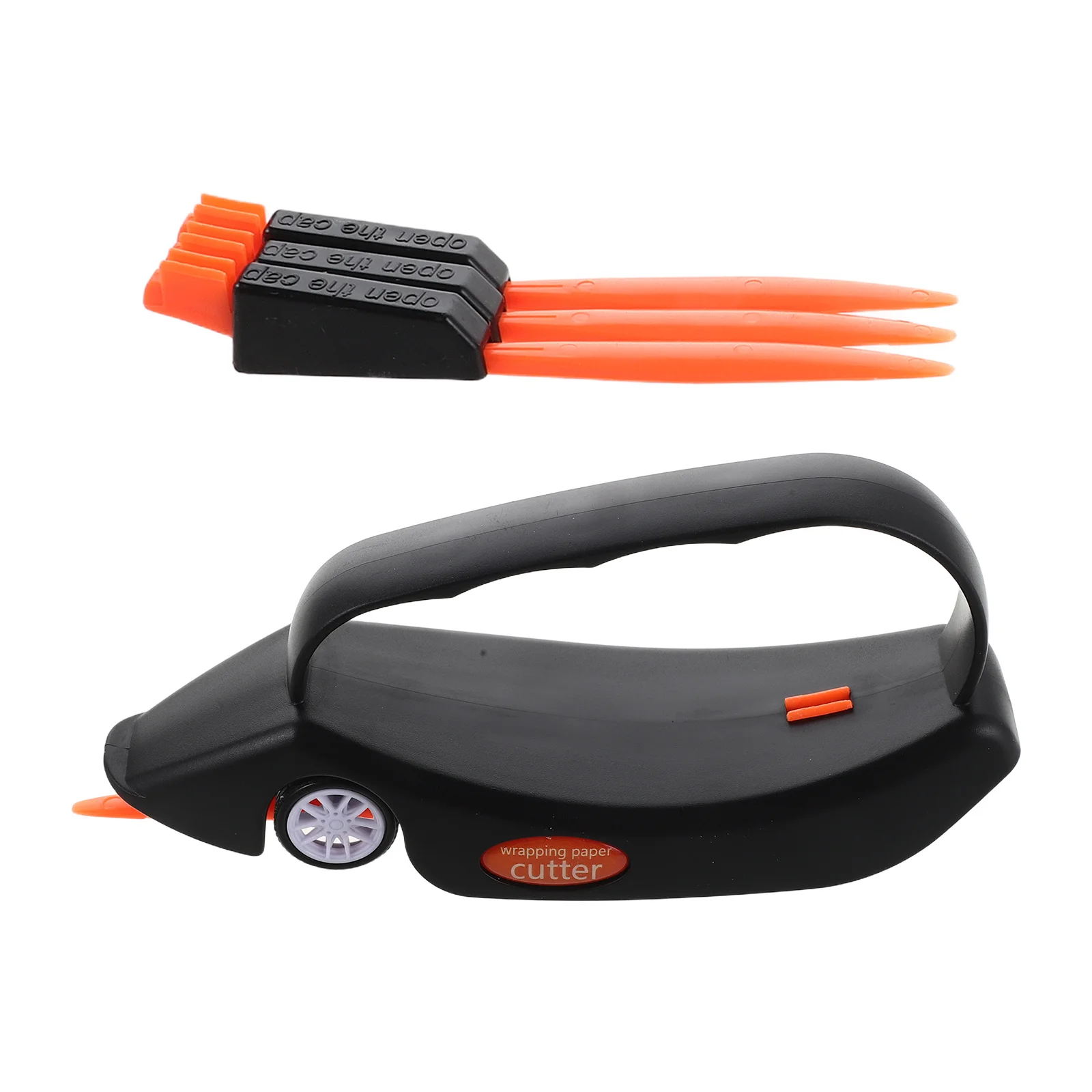 مجموعة واحدة من قطع الورق المحمولة مع أداة قطع منزلقة بمقبض مريح لتغليف الحاضر والعطلات وأعياد الميلاد والهالوين وعيد الميلاد #2