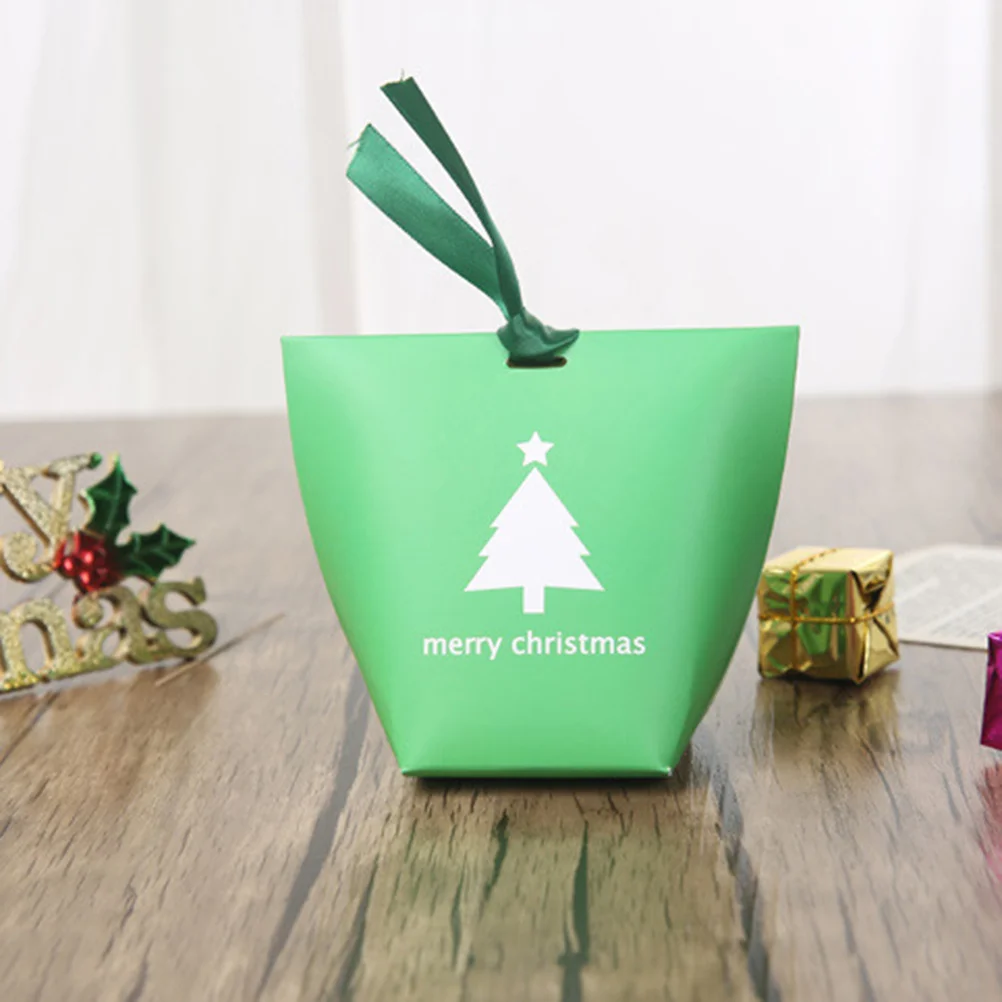 

4Pcs Christmas Gift Bag Attractive Design Perfect for Children Friends Holiday Celebration Christmas Candy Box