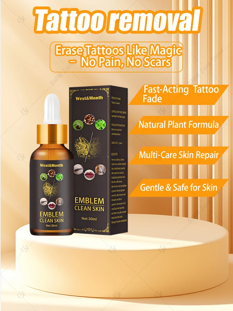 เซรั่มกําจัดแต่งหน้าถาวรเม็ดสีรอยสักด่วน