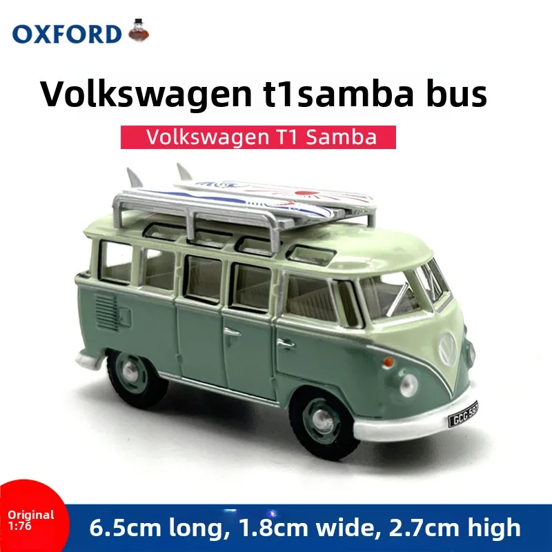 

Diecast OXFORD 1:76 Scale Volkswagen T1 Samba Bus Alloy Car Model Collectible Toy Gift Souvenir Display Ornament