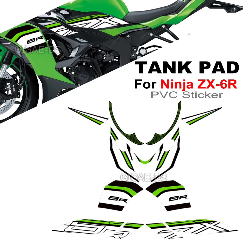 

Motorcycle For kawasaki Ninja ZX-6R ZX6R ZX - 6R 2024 2025 2026 Tank Knee Pad Grips Gas Fuel Oil Protector Sticker