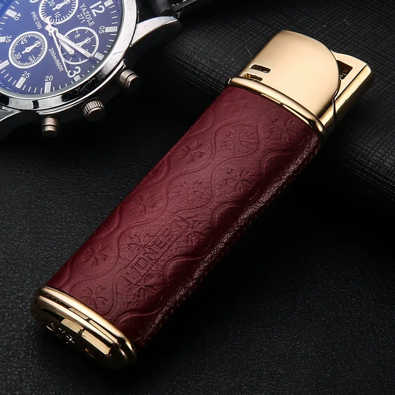 Windproof Jet Flame Gas Lighter Butane Metal Straight Torch Lighter Creative Petrol Lighter Gadgets For Men Cigarette Lighters