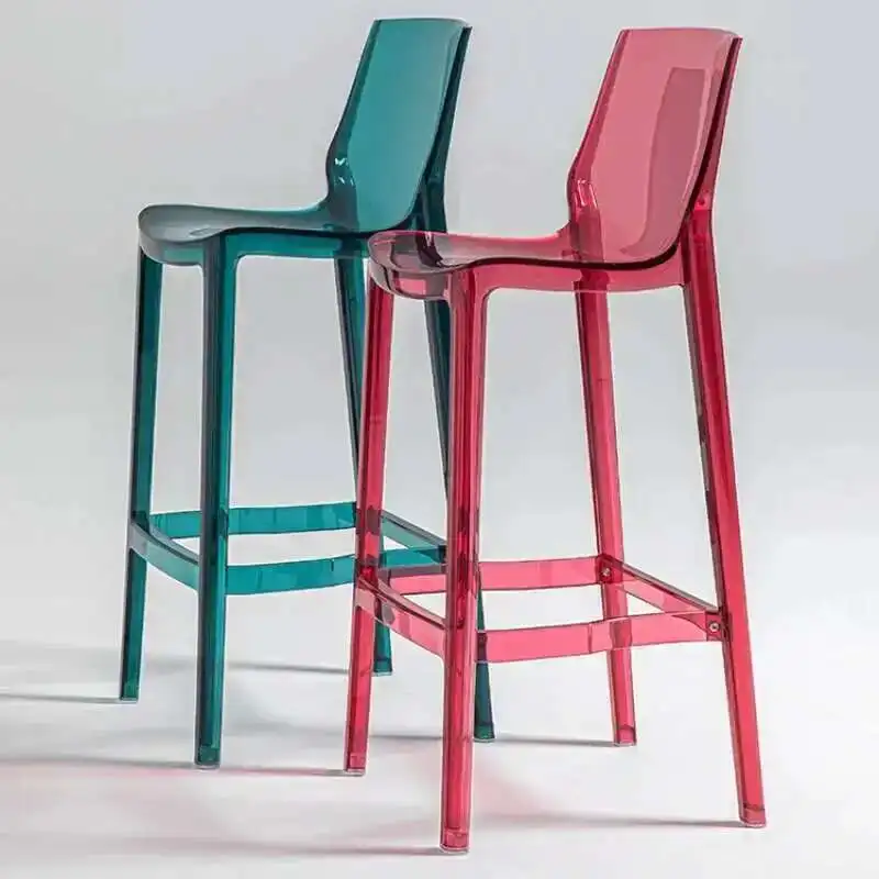 

Plastic Balcony Nordic Dining Chairs Feature Gaming Banquet Minimalist Clear Dining Chairs Designer High Silla Home Furniture QQ