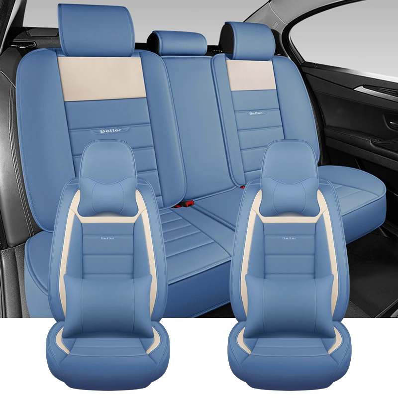 مجموعة كاملة من أغطية مقاعد السيارة العالمية لـ Volwsagen VW Tiguan Polo 9N Gol G3 G5 Golf 8 7 6 5 4 ID4 ملحقات هدايا السيارات الداخلية