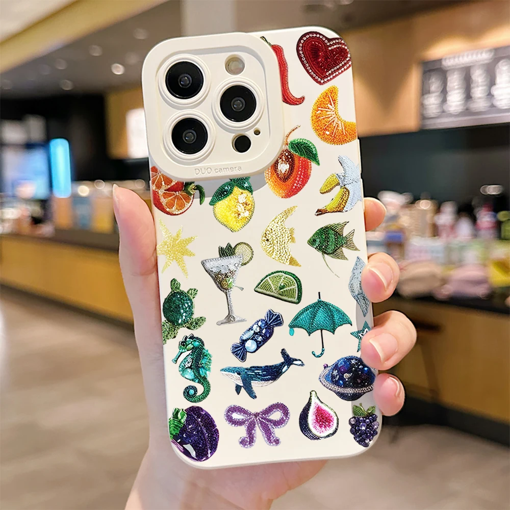 Trendige Handyhülle für Samsung Galaxy S26 S25 S24 S23 Ultra S22 S21Plus FE A57 A56 A55 A54 A53 A36 A35 A34 5G TPU-Cover – Detail 15