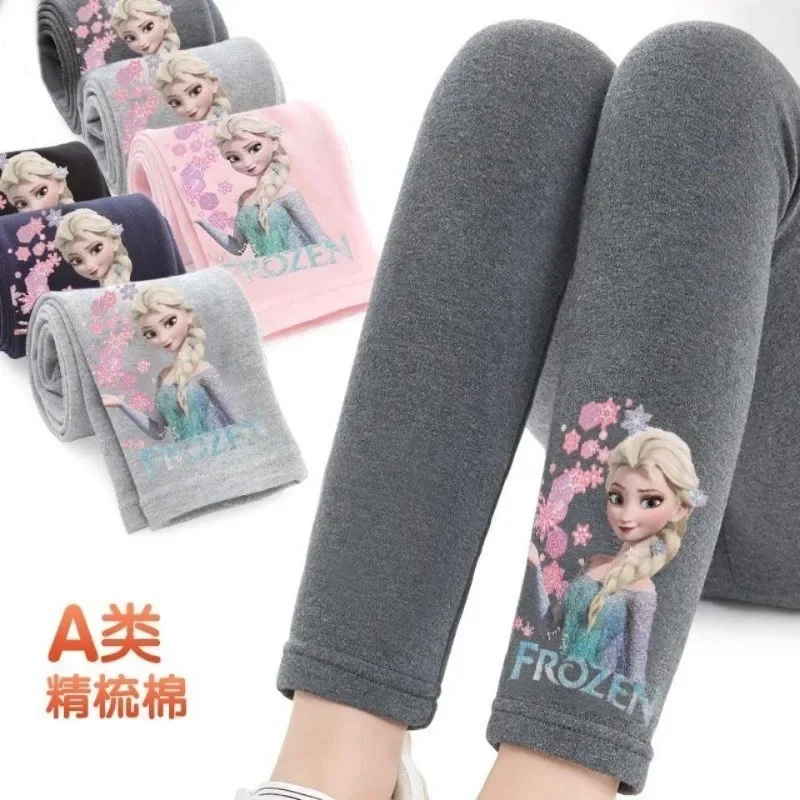 Frozen Elsa girls' leggings spring and autumn princess cotton outer socks children's fashionable and comfortable leggings