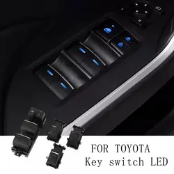 For Toyota Yaris Cross 2022 Rav4 Rav 4 Chr Corolla 2019-2022 Lighted LED Power Single Window Switch Backlight Upgrade