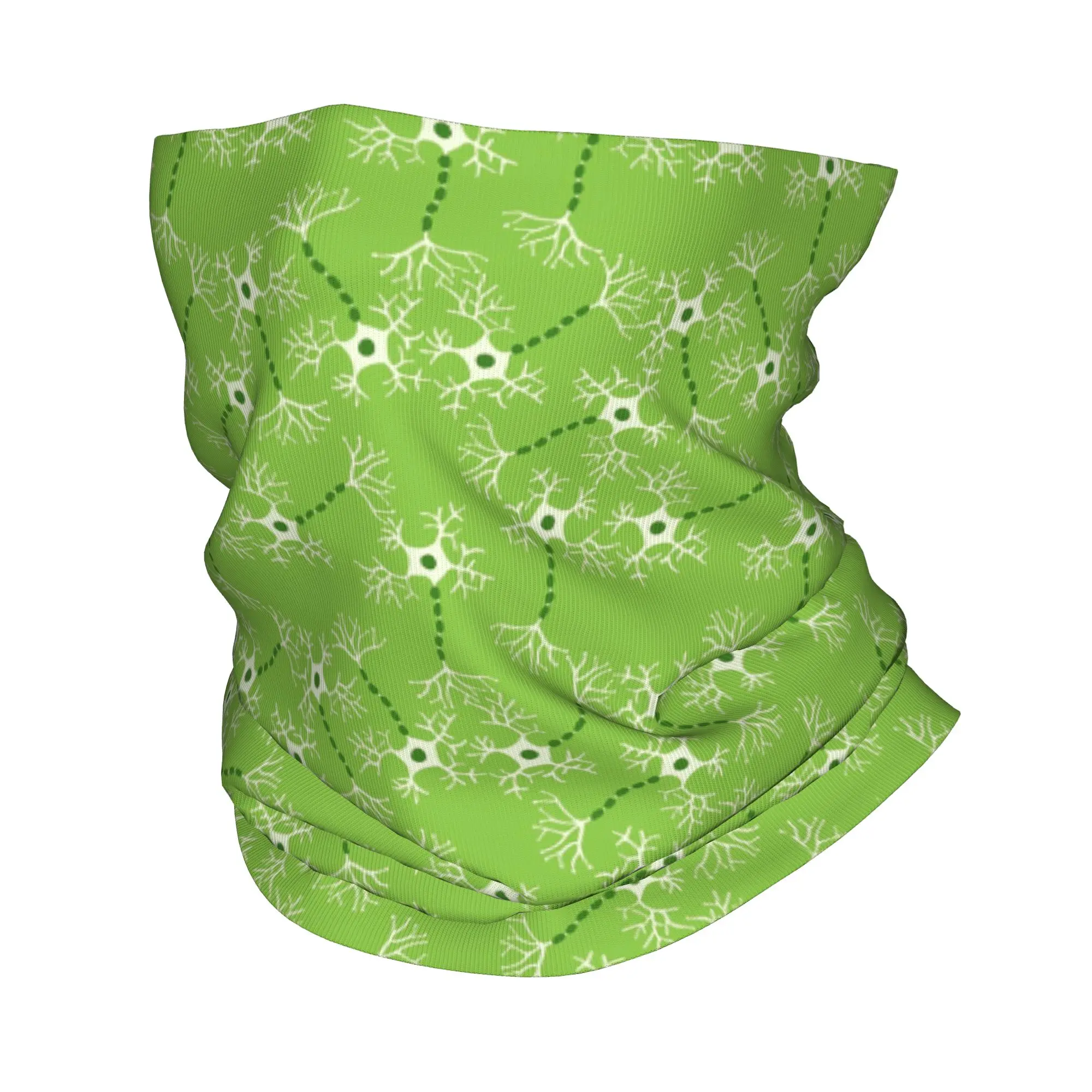 Digital Green Seamless Neurons Bandana Neck Cover Printed Wrap Scarf Multi-use Headwear Cycling Unisex Adult