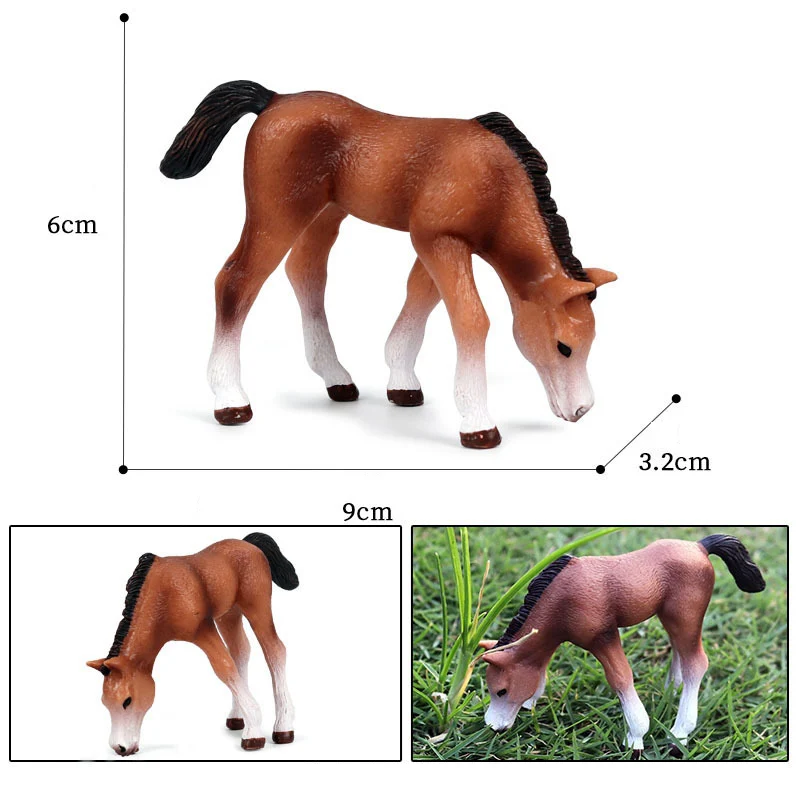 Fun Simulation Assorted Colors Horse Model Figurine Toy Classics Collectible Horse Figures Toys Educational Playset For Kid Gift