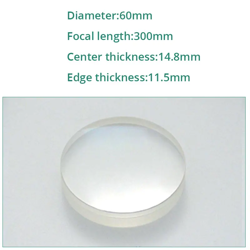 60mm 75mm 100mm Achromatic Doublet Double Convex Lens Focal 300mm 350mm 202mm DIY Astronomic Telescope Objective Lens Biconvex