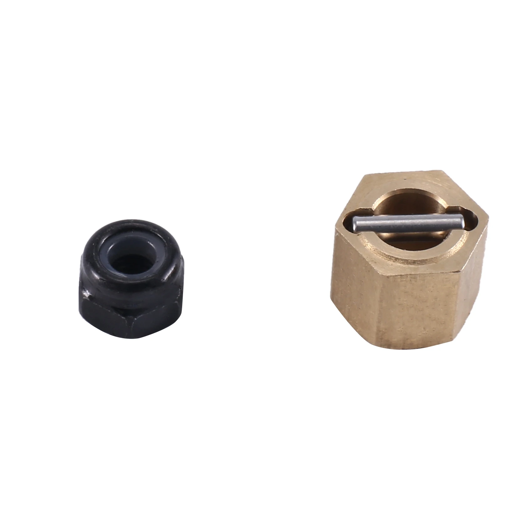AC52-8Pcs Thickness 6.2Mm Widened Brass 7Mm Wheel Hex Hub Adapter For FMS FCX24 1/24 RC Crawler Car Upgrade Parts Accessories