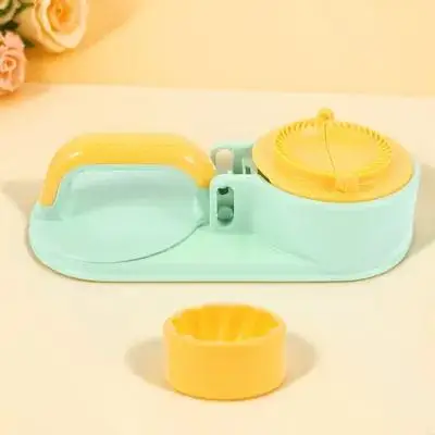 

1 Set 2-In-1 Manual Dumpling Maker Press Tool Wrap Molding Lightweight Plastic Kitchen Gadget For Dumplings Steamed Buns Easy