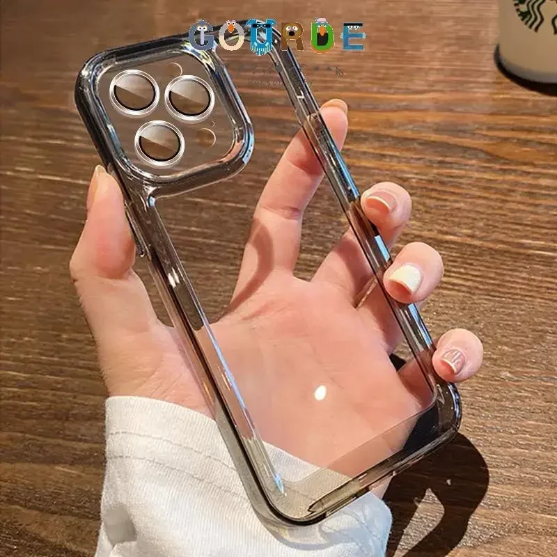

Gourde Soft Silicone Shockproof Transparent Phone Case for Iphone 16 15 14 12 13 11 Pro Max Ip 7 8 Plus Iphon X Xs Xr