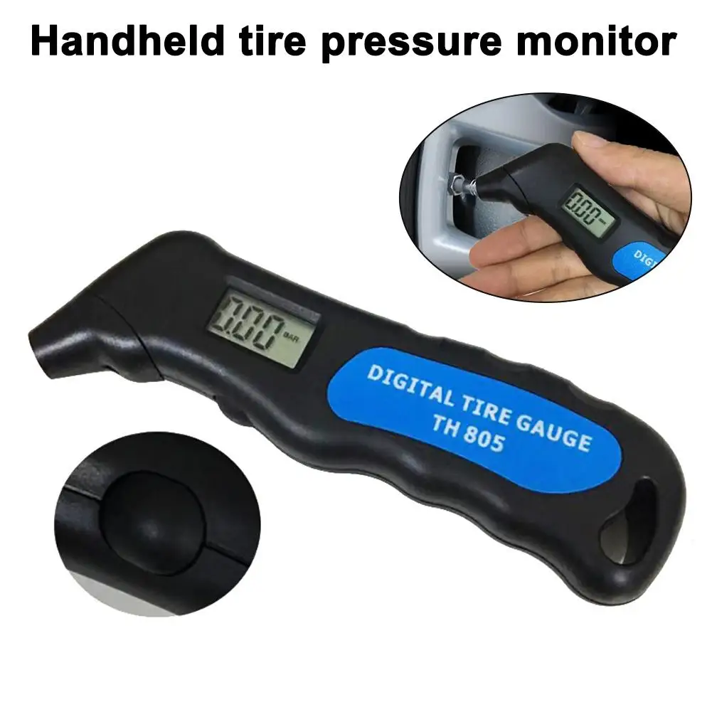 

Universal Digital Tire Pressure Gauge with LCD Display - TH805 Air Meter for Car Truck Motorcycle Bike