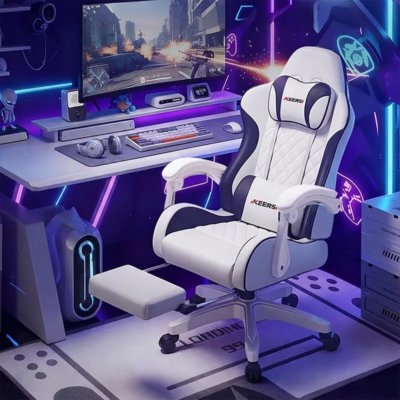Ergonomic Gaming Chair Home Bedroom Dormitory Reclining Backrest Long Sitting Comfortable Computer Chair Chair Office Furniture