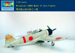 TRUMPETER A6M2b MODEL 21 ZERO FIGHTER 1/24 MODEL KIT #02405