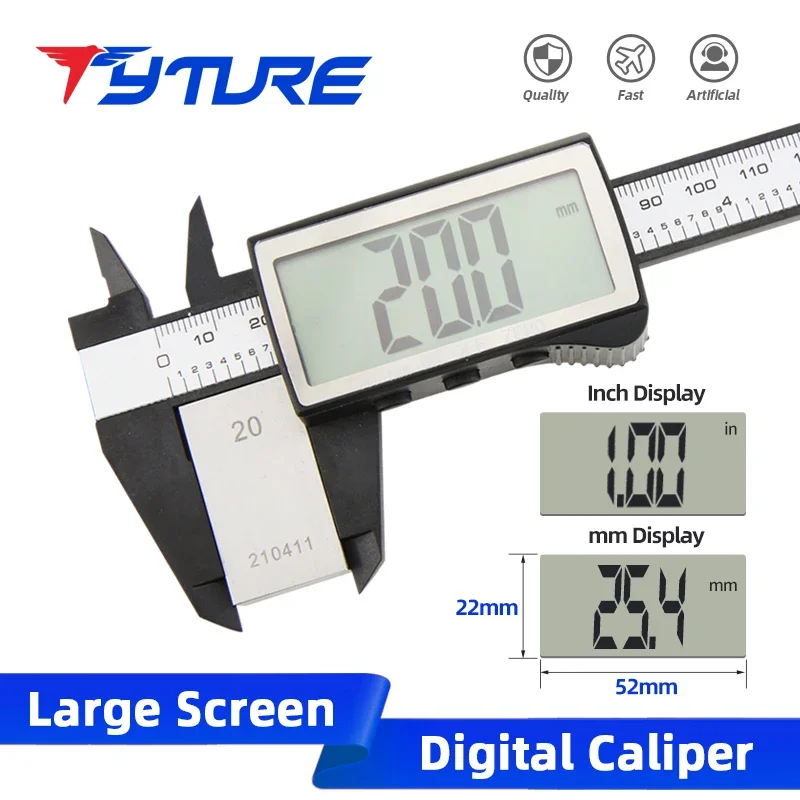 Pachymeter Digital Caliper Plastic Vernier Calipers Woodworking Tools Thickness Gauge Measuring Tool Caliber Electronic Ruler