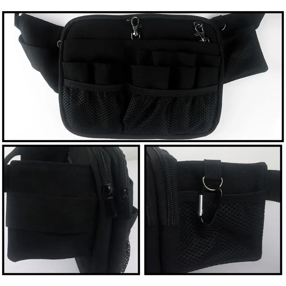 Multi-compartmented Nurse Organizer Belt Nurse Fanny Pack Multi Pocket Waist Organizer Adjustable Strap Portable for Hospital
