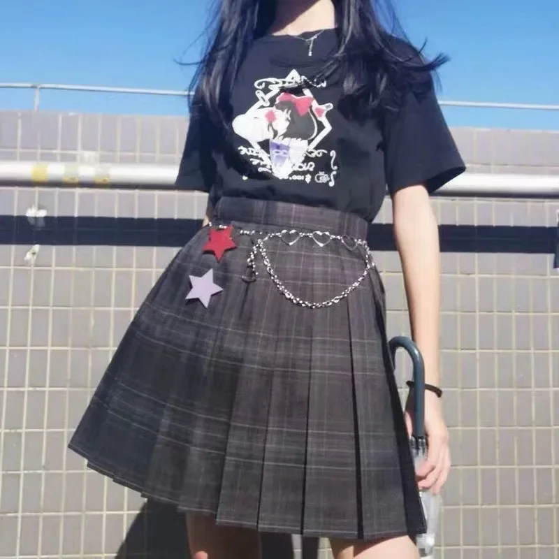 Estilo jk meninas cintura calças cintura corrente coração oco cinta feminina hip hop estilo moda fina cintos de cintura anime lolita traje