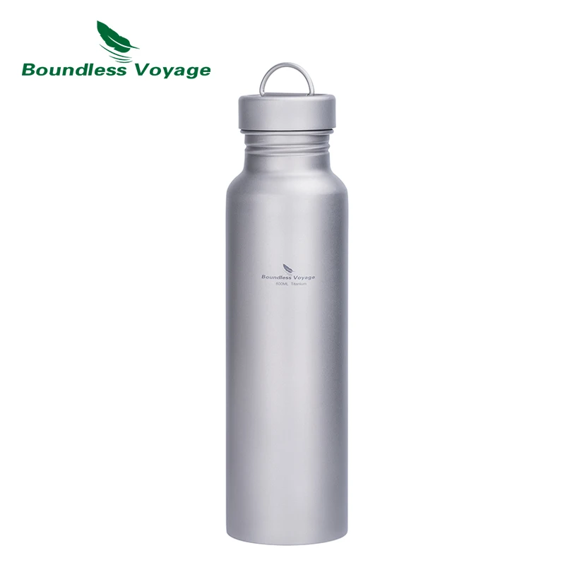 Boundless Voyage 27oz Titanium Water Bottles Large Capacity 800ml Sports Bottle Drinking Mug Picnic Cup with Lid and Hook