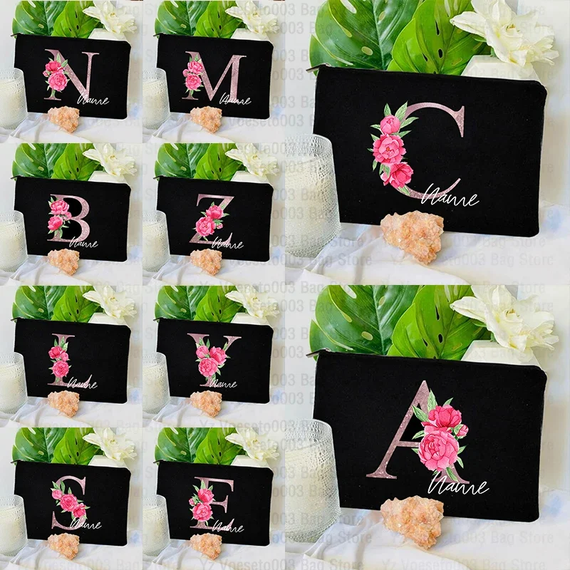 

Персонализированная косметичка с именем под заказ, косметичка для губной помады, Женская Косметическая Эстетическая сумка-Органайзер, детская дорожная сумка-карандаш