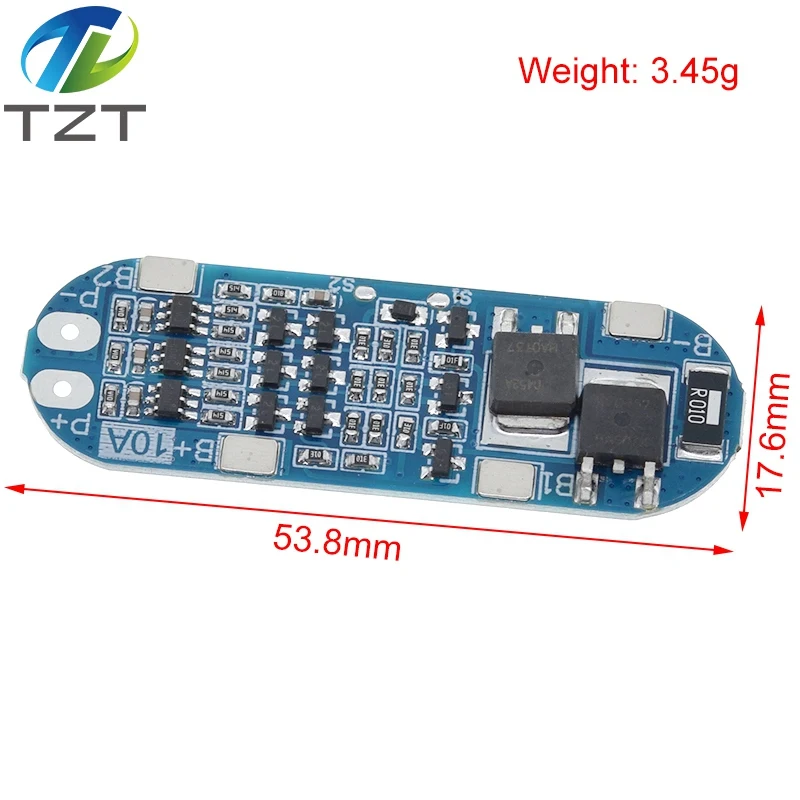 3S 12V 18650 10A BMS Charger Li-ion Lithium Battery Protection Board Circuit Board 10.8V 11.1V 12.6V Electric blue battery