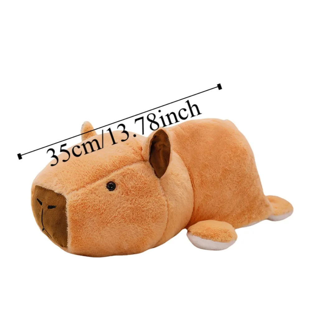 Oreiller en peluche Capybara Soft Flip Sides pour filles, chat en peluche, beurre, animal amusant, transformation, 2 en 1