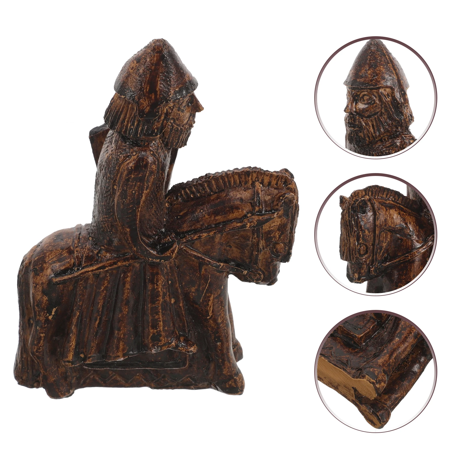 

Warrior Miniature Statue Knight Decor Figurine Ornaments Resin Desktop Statues Figurines
