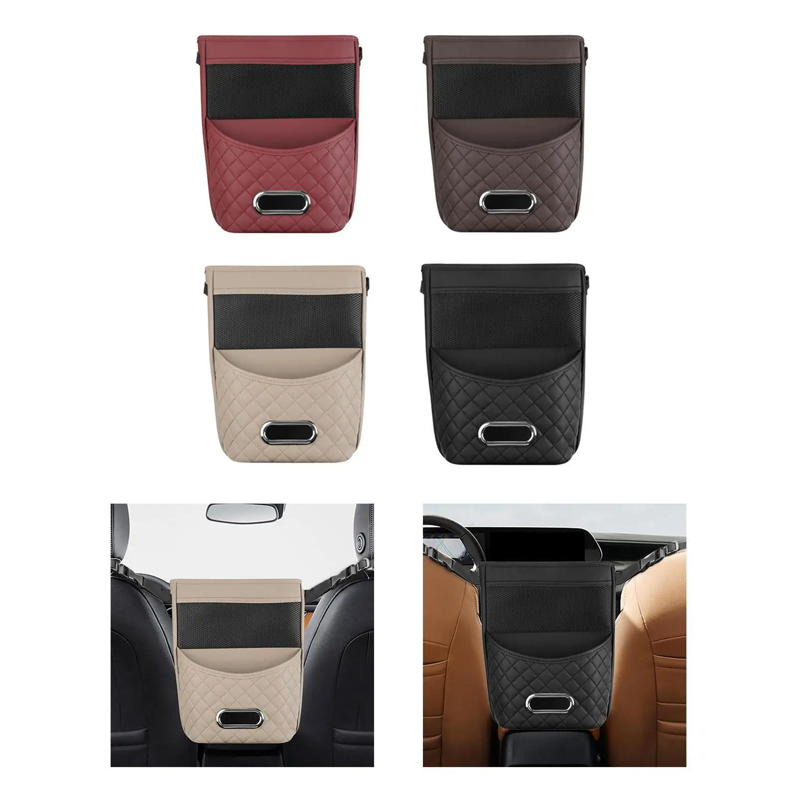 

Автомобильный органайзер для хранения между сиденьями, легкий вес с сетчатым карманом 13,7x8,8x6 дюймов