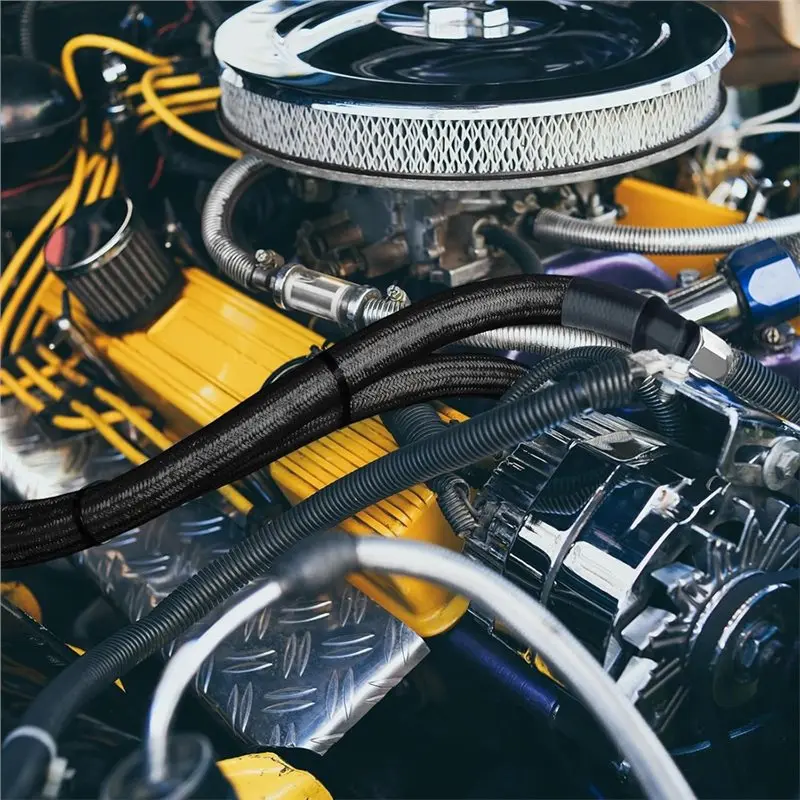 Fitting Kit 6AN Transmission Cooler Hose For Chevy For Ford Mopar GMC Cadillac Replaceable For TH350/TH400/700R4 Models