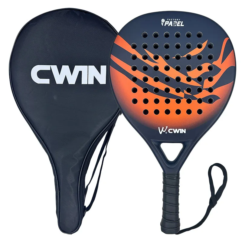 

Теннисная ракетка Cwin Paddle Racket для взрослых, профессиональная, из углеродного волокна, с мягким покрытием EVA, с чехлом для ракетки, новинка 2026 года