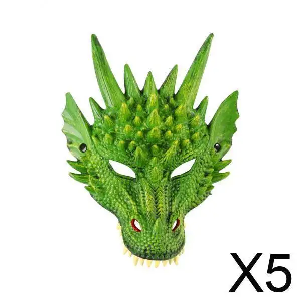 

3D Dragon Head Cover RP Foam Scary Anime Mask Adult Unisex Costume for Cosplay Parties Stage Shows