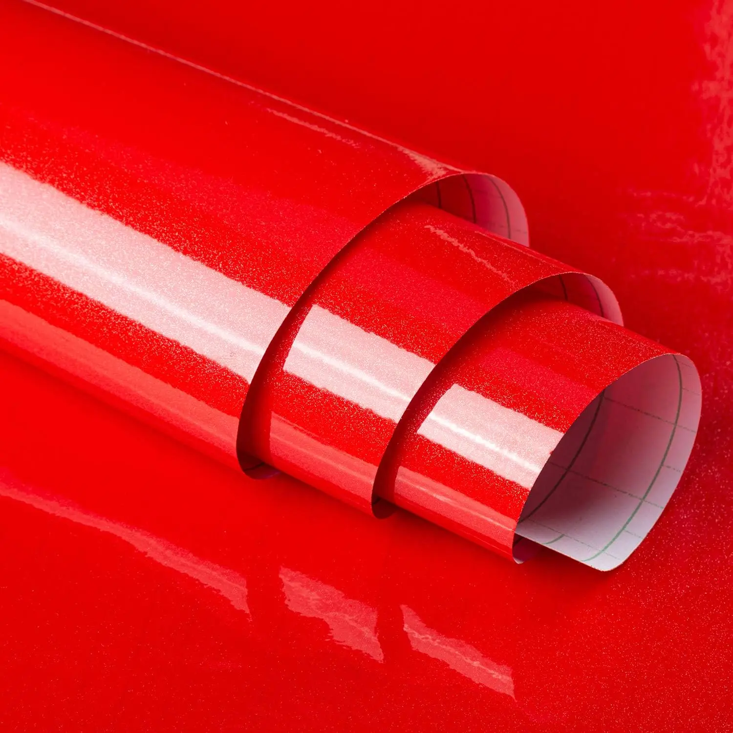 Pegatina de mármol rojo perla de vinilo para Decoración de Mesa de cocina, papel tapiz autoadhesivo impermeable extraíble a prueba de aceite, papel de Contacto de Pvc