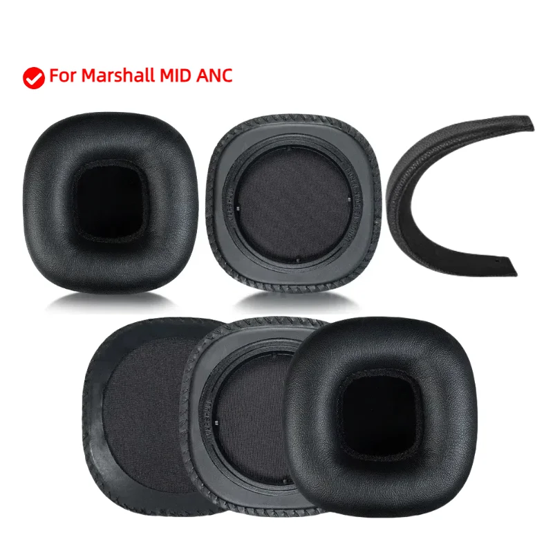 

Replacement Protein Leather Ear Pads Cushion Cover Earpads for Marshall MID ANC Headset