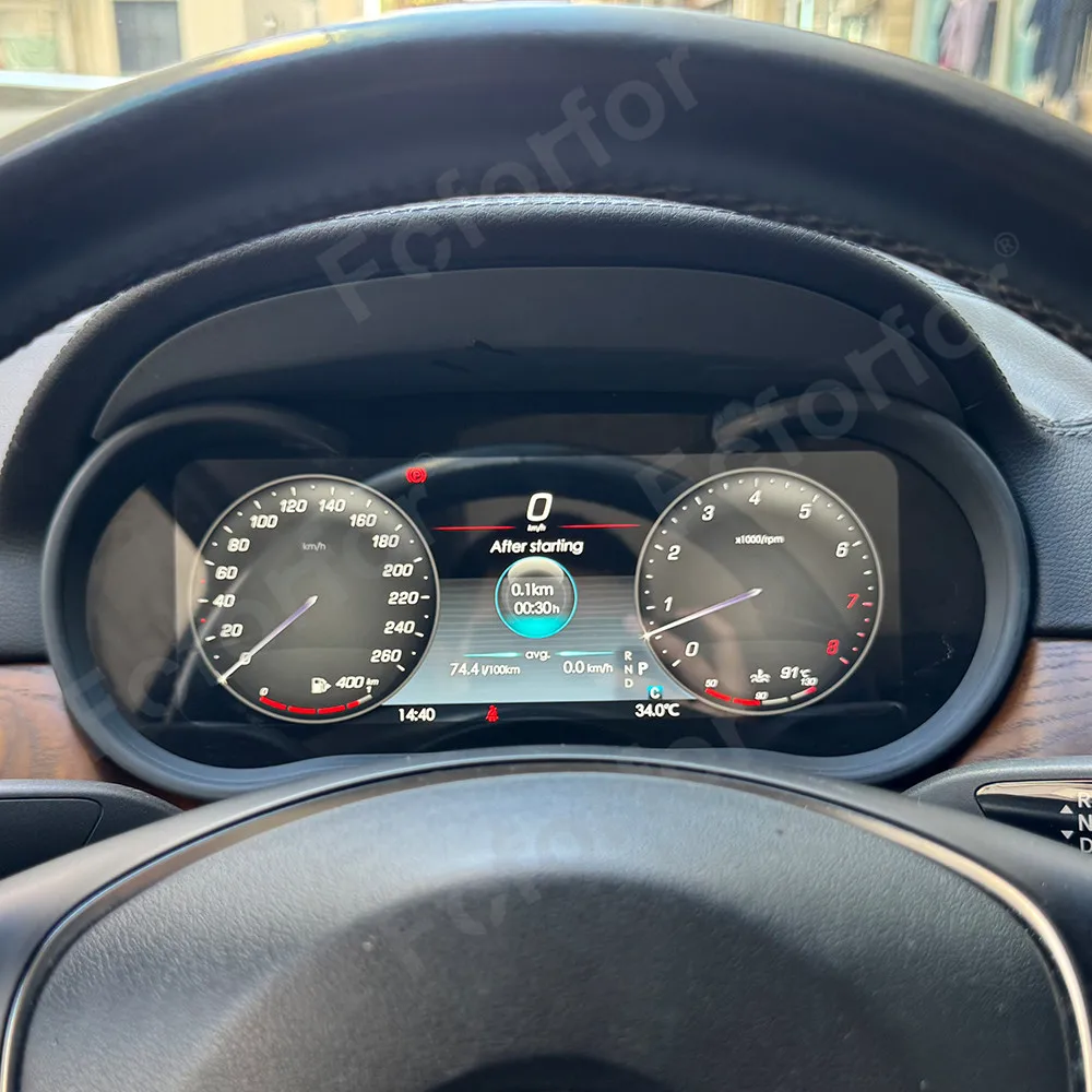 Car Accessories Upgrade Dashboard For Mercedes Benz ML GL GLE GLES G 2013-2020 LCD Instrument Panel Speedometer Cockpit Screen