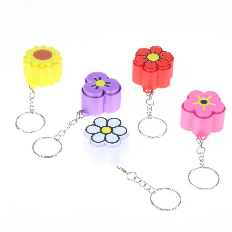 Umweltfreundlicher 3D-gedruckter Blumen-Fidget-Schlüsselanhänger, niedliches PLA-Material, Stressabbau-Sensorikspielzeug, Taschenanhänger, Dekoration, Geschenk, Accessoire – Detail 4
