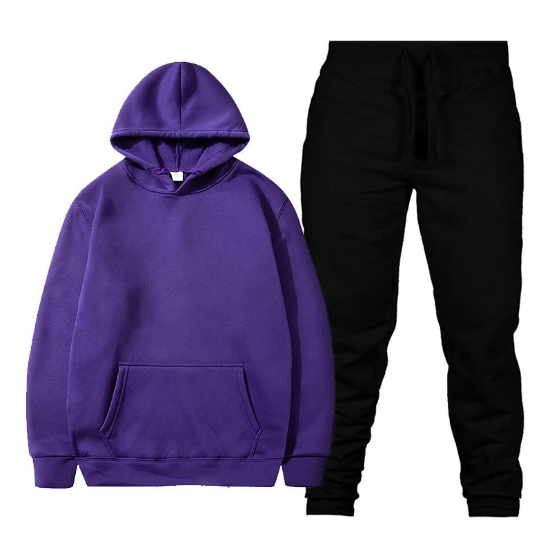 

Fashion Hoodie Set for Men and Women Unisex Casual Loose Fit Trendy Hooded Sweatshirt