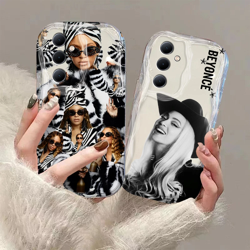 Beyonces Renaissance Singer 3D Wave Case For Samsung A73 A72 A71 A55 A54 A53 A35 A34 A33 A25 A24 A23 A15 A14 A13 A05 4G 5G Cover