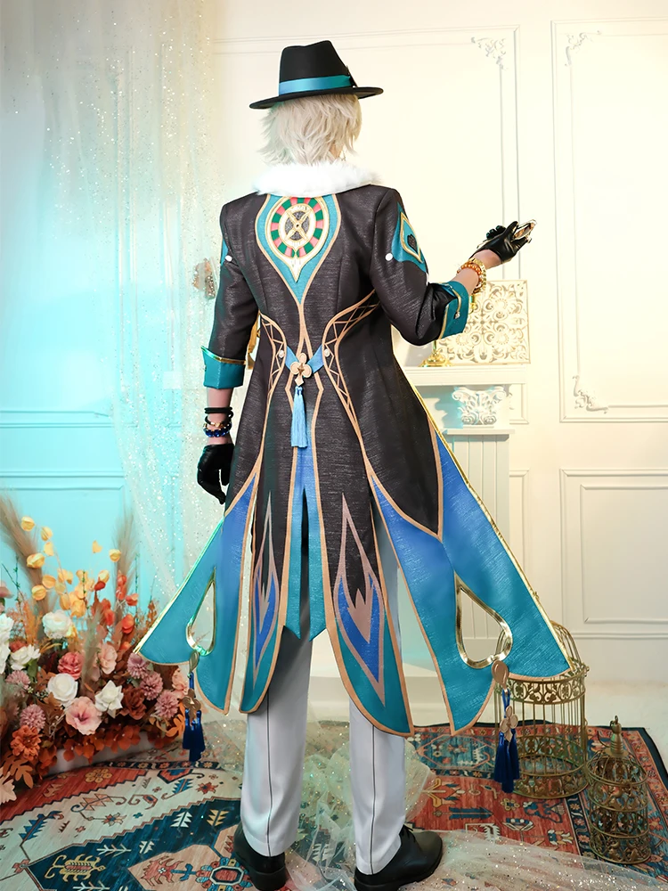 ROLECOS Honkai Star Rail Aventurine Cosplay Costume Topaz Colleagues Interastral Peace Corporation Men Halloween Party Outfit