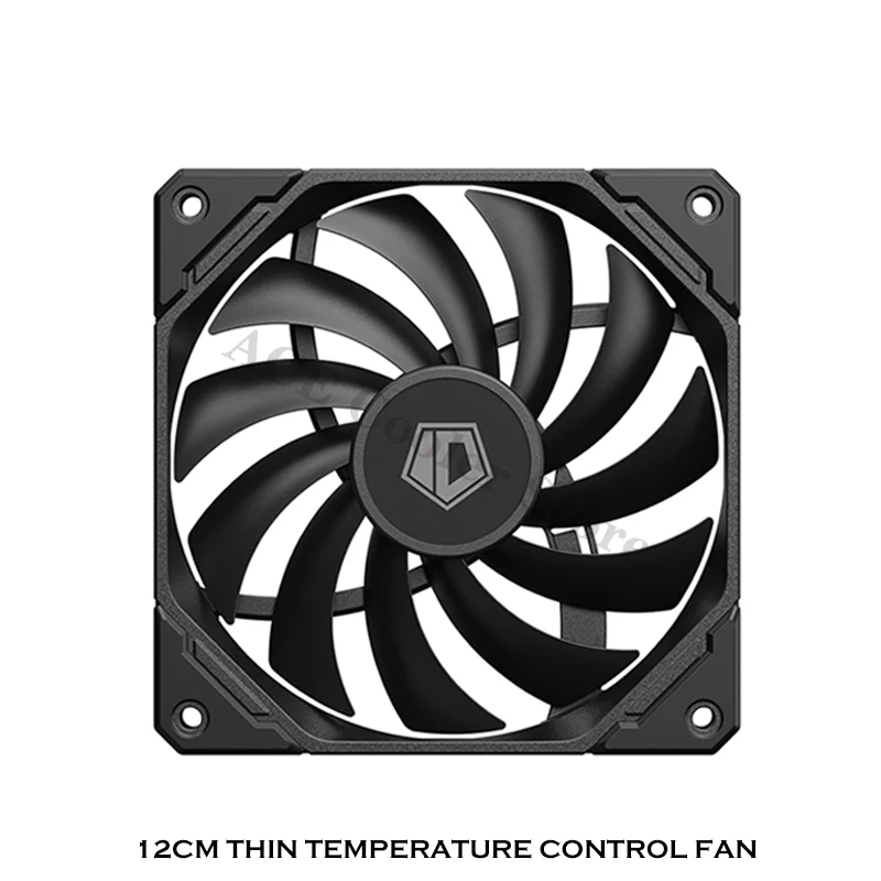 12015 PC Case Fan 15mm Ultra-Slim CPU Water Cooler Fan 4Pin PWM Mute 5V ARGB Black/White