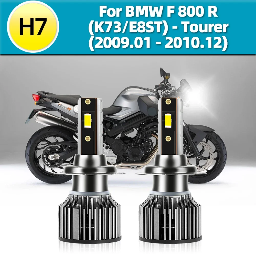 LED Moto H7 Motorcycle Headlight Bulbs Turbo Fan Lamps 15000LM High Bright CSP Luces For BMW F800R (K73/E8ST) - Tourer 2009 2010