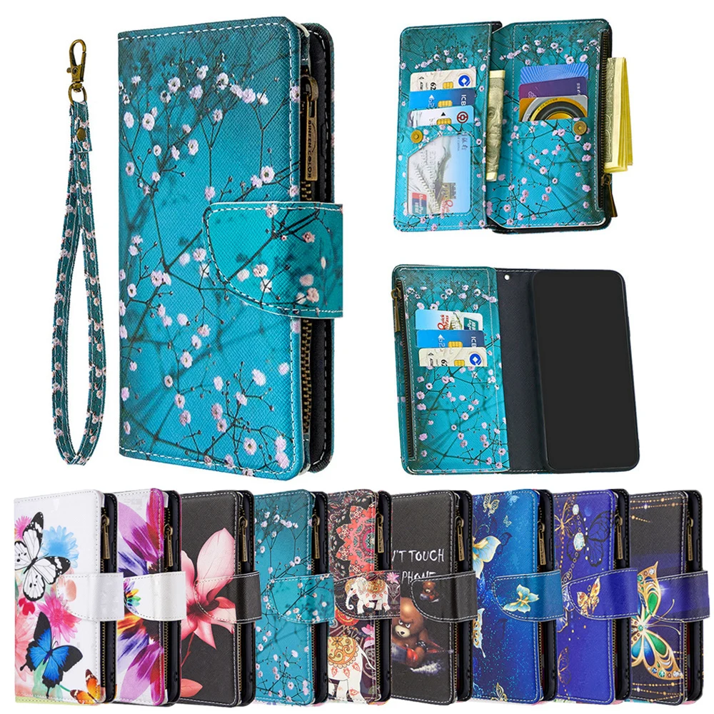 

S25 S24 Ultra A35 A32 A 53 A54 5G Flip Case Zip Wallet Leather Funda for Samsung Galaxy S24 Plus A15 A52S A53 A24 A34 Book Cover