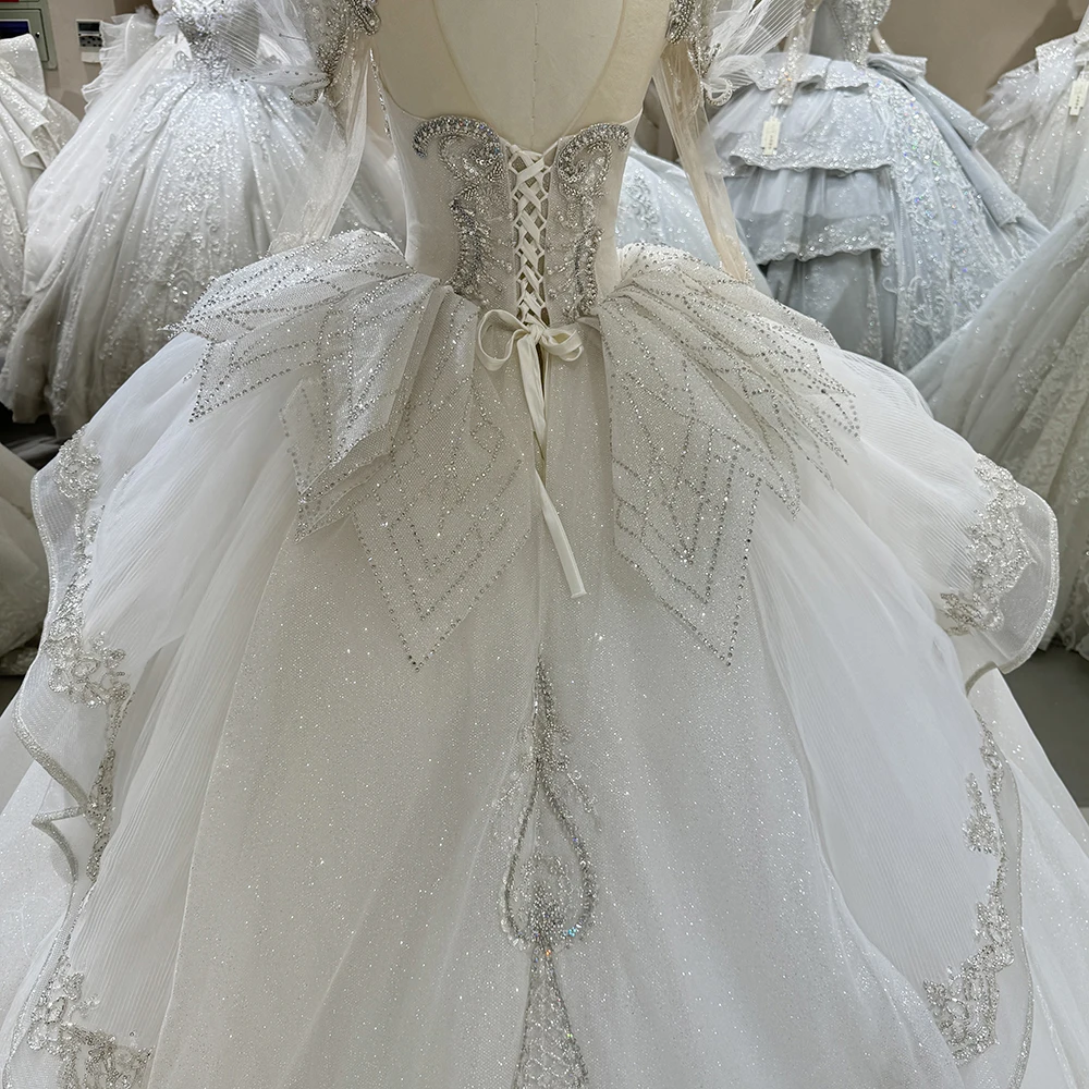 Customized Sequin Long Sleeves Evening Dresses 2025 Floor Length Court Train Beaded Lace Up Back Formal Gown платье сва