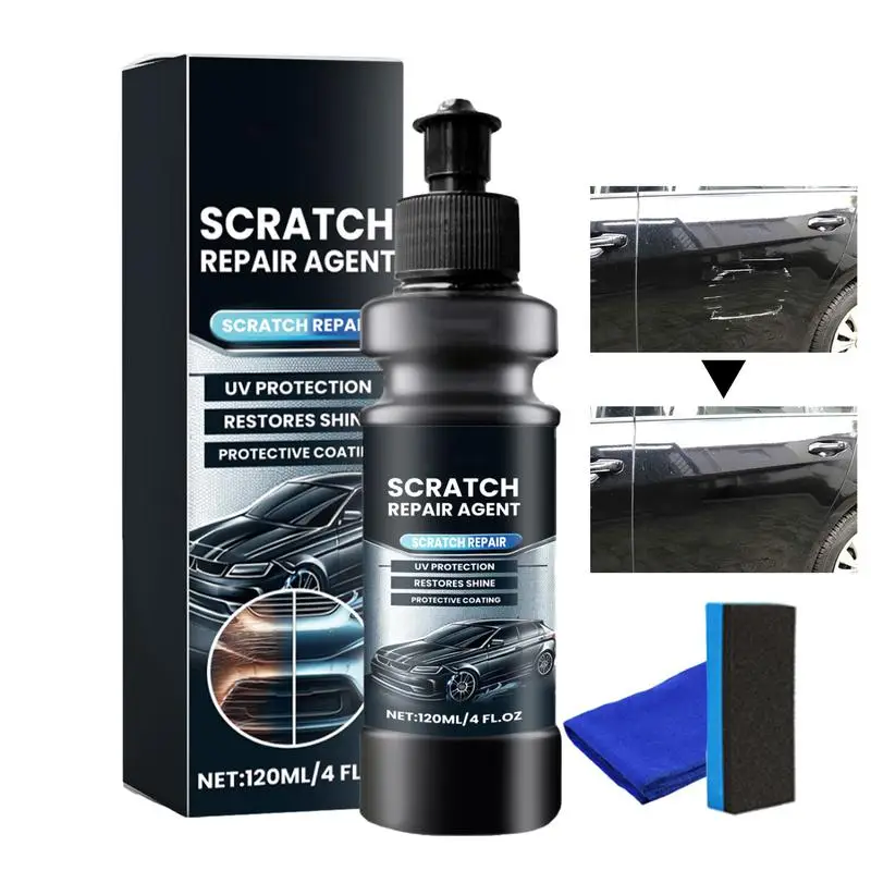 

Car Paint Scratch Repair Agent 120ml Car Scratch Restorer With Sponge And Cloth Car Scratch Restorer Vehicle Scratch Repair