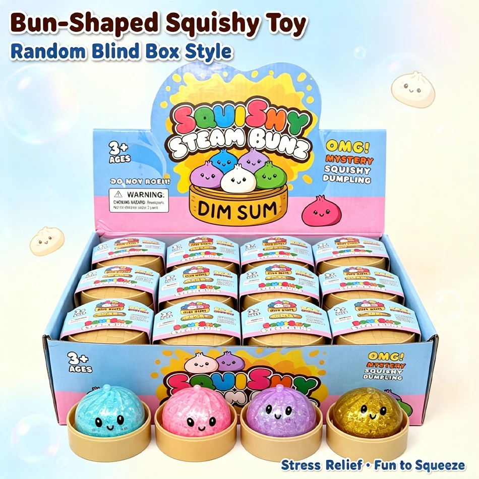 realistic-glitter-dumpling-squeeze-ball-slow-rebound-blind-box-soft-tpr-stress-relief-sensory-fidget-toy-desk-decor-party-favors